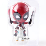 Marvel Deadpool Action Figure Riding Version Bobble Head