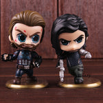 Captain America Bucky Barnes Winter Soldier Bobble Head Figure